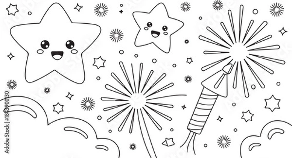 Fototapeta High quality scalable vector file graphic illustration for diverse design and creative projects