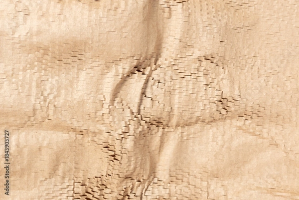 Obraz Shredded cardboard packaging abstract background texture. Full frame