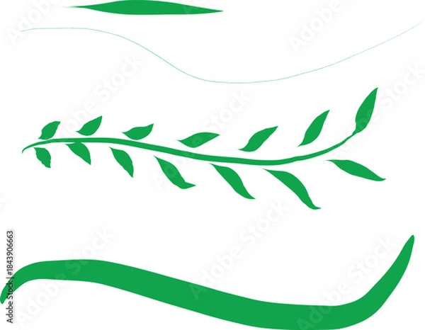 Obraz Laurel wreath vector set.

