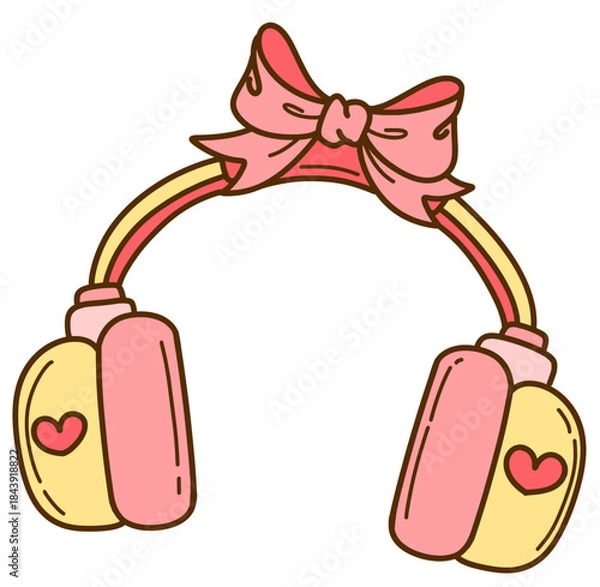 Obraz Headphone valentines 