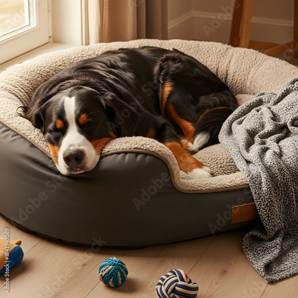 Obraz Bersese dog sleeping 