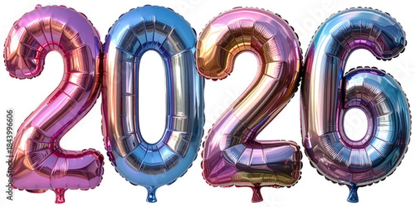 Obraz new year 2026 balloon