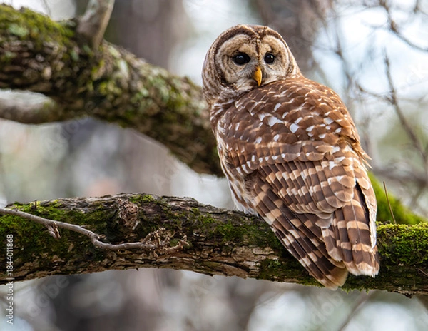 Obraz Barred Owl Perched