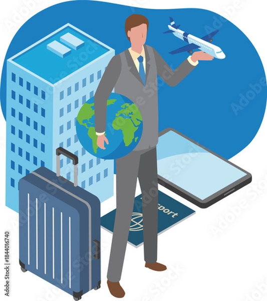 Obraz 海外勤務ビジネスマン