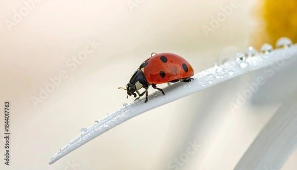Obraz ladybug on a leaf