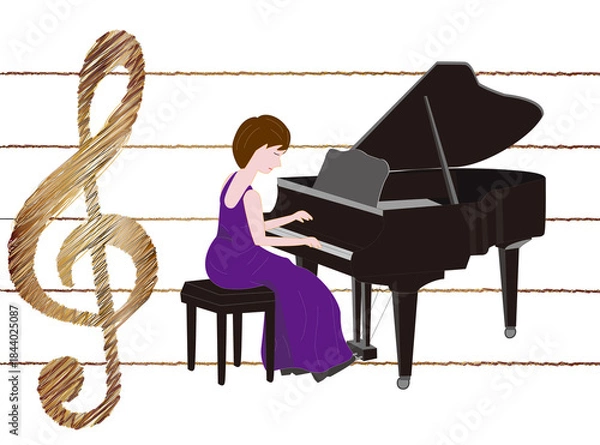 Fototapeta クラシック音楽の発表会