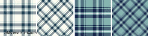 Fototapeta plaid and tartan pattern set.checkered fabric texture background.