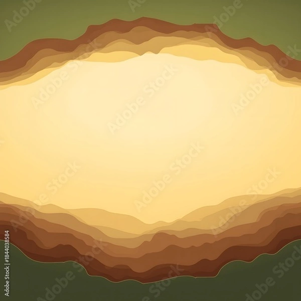 Obraz Layered Terrain Landscape Frame