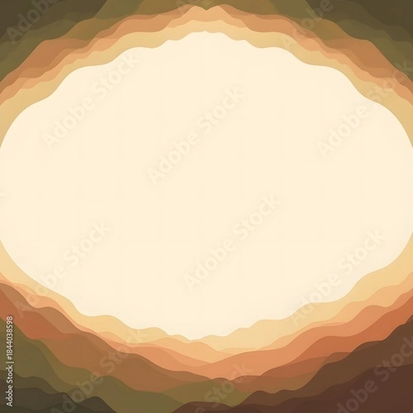 Obraz Layered Terrain Landscape Frame