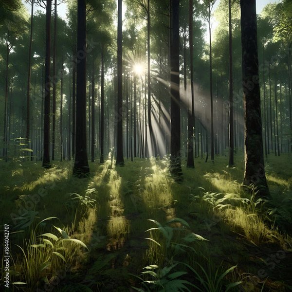 Obraz Forest Light and Natural Landscape