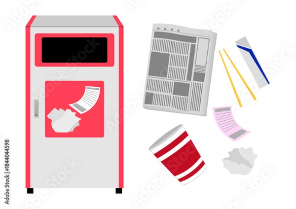 Obraz 燃やすごみとゴミ箱