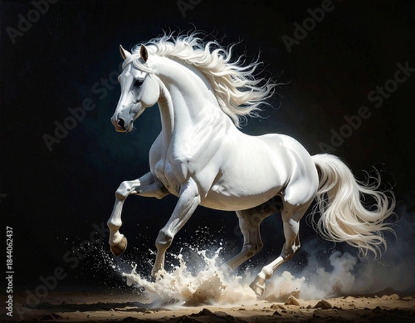 Obraz 馬　干支　生成AI　年賀状　