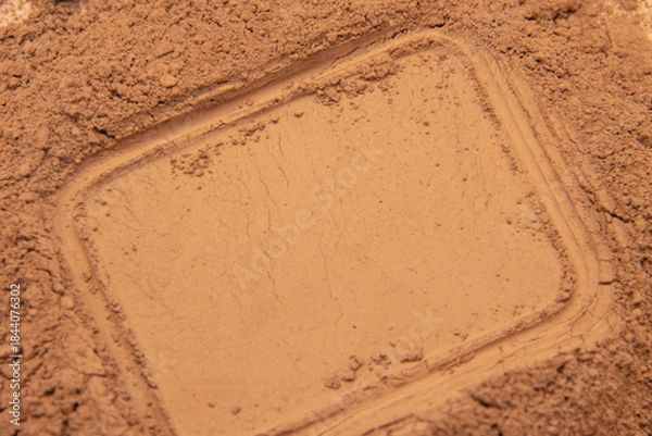 Obraz tire tracks in sand