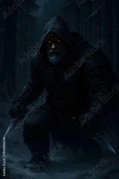 Obraz Shadow Santa Stealth Rogue 3D Character