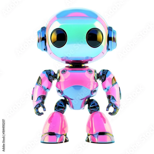 Obraz blue screen robot android