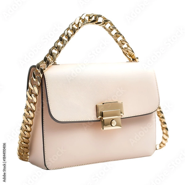 Obraz leather bag isolated on white