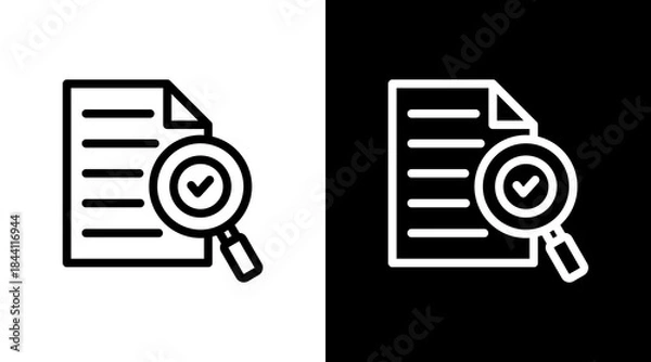 Fototapeta Proofreading With Icon Set Design