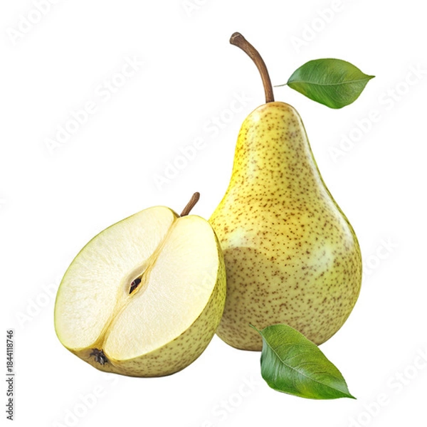 Obraz pear with leaves