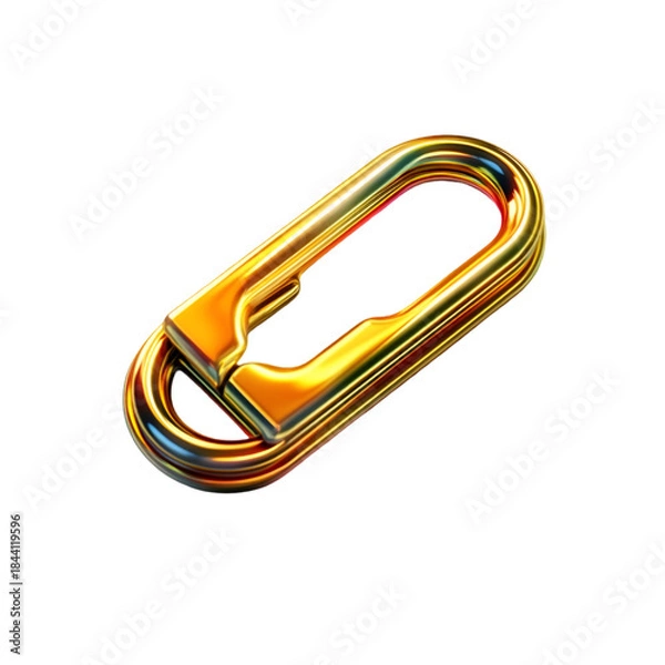 Obraz paper clips isolated on white background