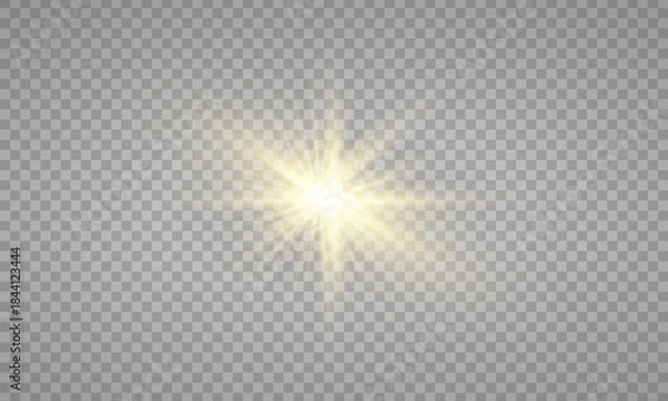 Fototapeta Vector transparent sunlight special lens flare light effect. Stock royalty free vector illustration. PNG