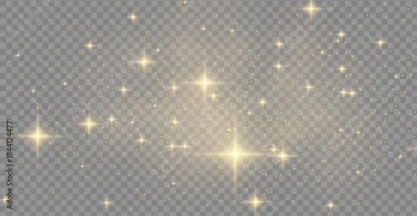 Fototapeta Shiny bokeh png, abstract flare spark, glitter light sparkling, magical stardust, sparkle shine, vector, dust effect bright glowing, png white glittering confetti.