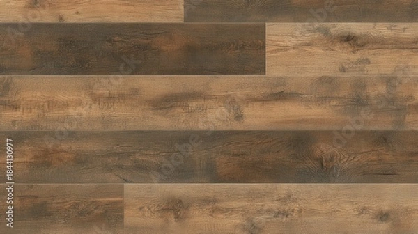 Obraz Brown wooden plank flooring texture with rustic design elements