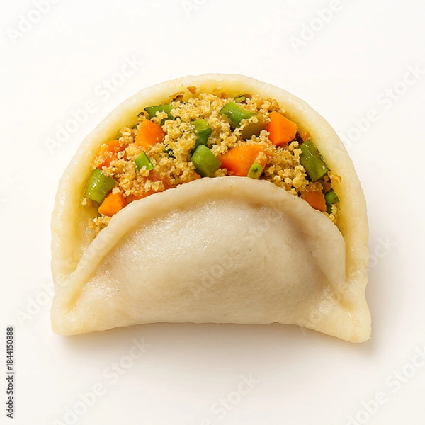 Obraz Vegetarian Dumpling with Quinoa and Vegetable Filling