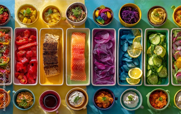 Obraz set of cards with easter eggs