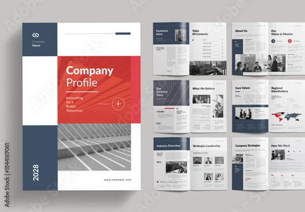 Obraz Company Profile Brochure Layout
