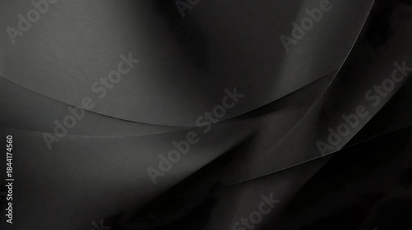 Fototapeta A minimalist black background design featuring subtle layers and refined depth.