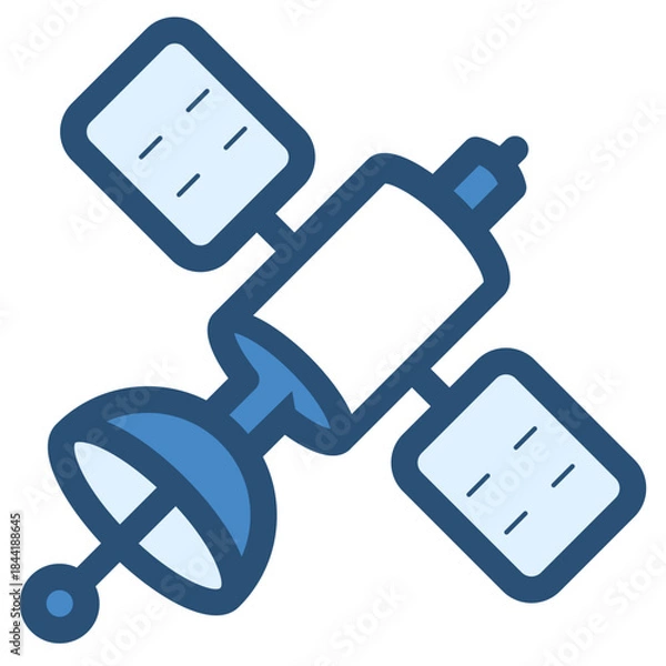 Obraz telecommunication artificial satellite icon
