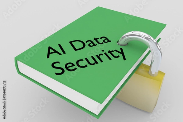 Fototapeta AI Data Security concept