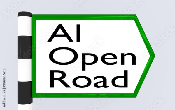 Fototapeta AI Open Road concept