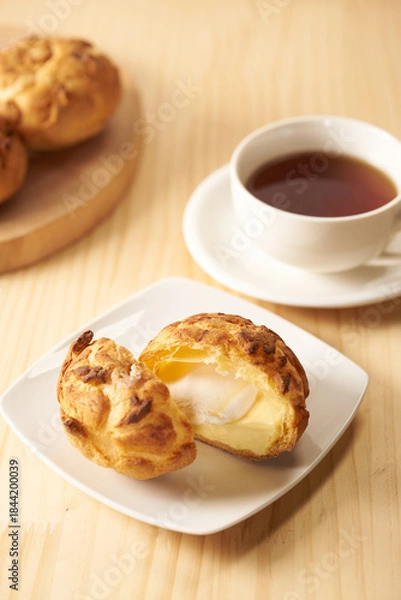 Obraz シュー・ア・ラ・クレーム　フランス菓子のイメージ