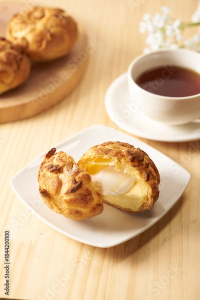 Obraz シュー・ア・ラ・クレーム　フランス菓子のイメージ