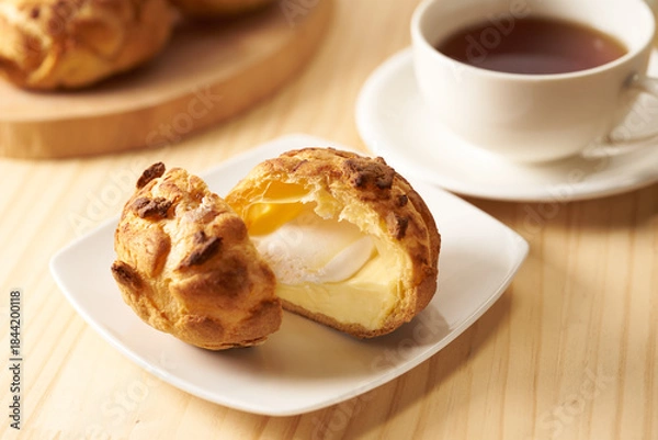 Obraz シュー・ア・ラ・クレーム　フランス菓子のイメージ