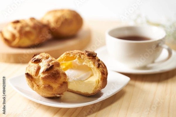 Obraz シュー・ア・ラ・クレーム　フランス菓子のイメージ