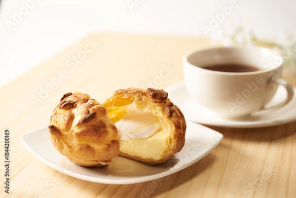 Obraz シュー・ア・ラ・クレーム　フランス菓子のイメージ