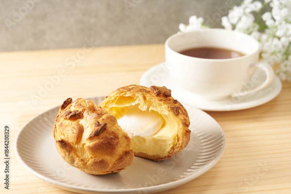 Obraz シュー・ア・ラ・クレーム　フランス菓子のイメージ