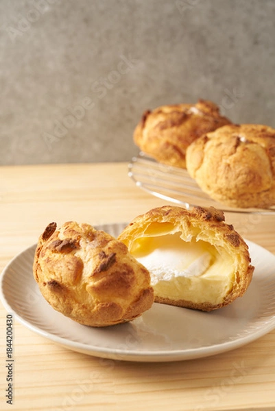 Obraz シュー・ア・ラ・クレーム　フランス菓子のイメージ