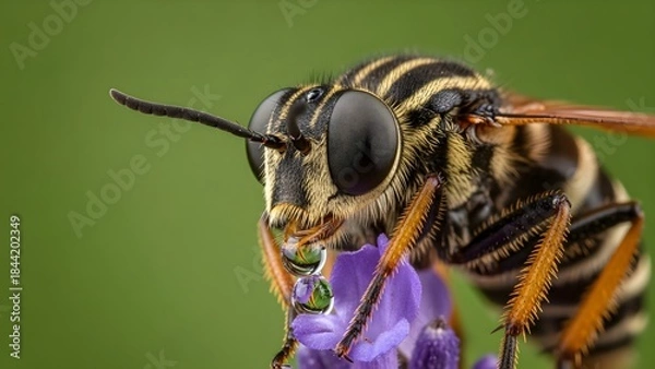 Obraz bee on a flower