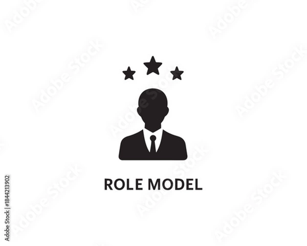 Fototapeta Role Model icon vector design illustration