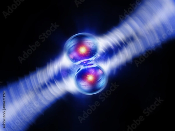 Fototapeta Cosmic Conection or Quantum Entanglement