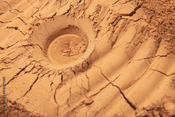 Obraz dry cracked earth