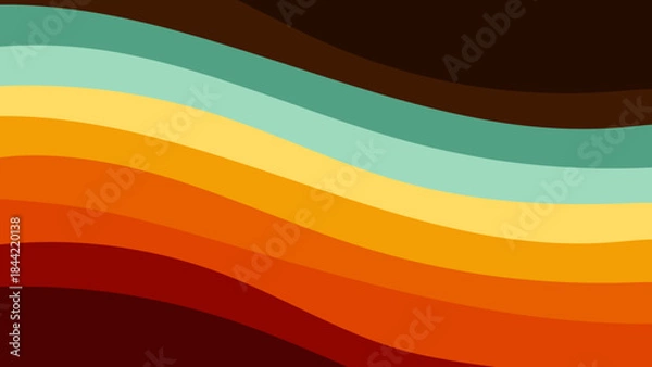 Obraz a colorful background with a wave pattern