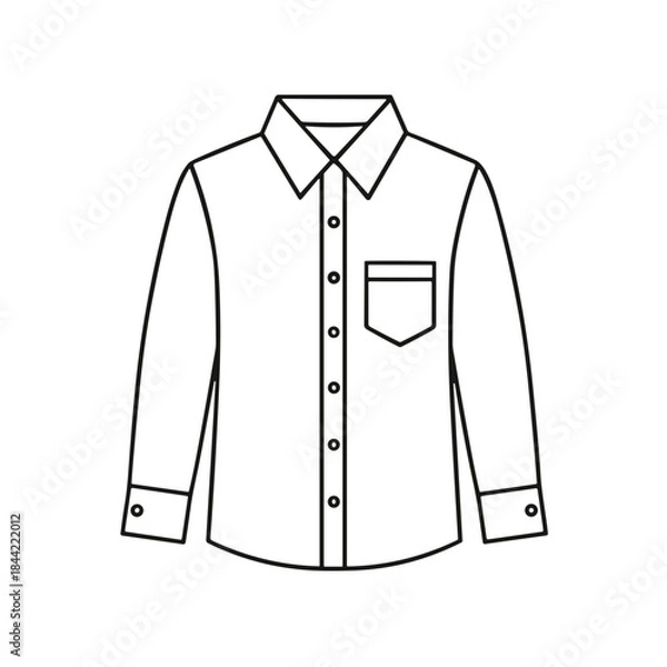 Obraz white shirt vector