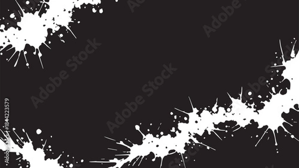 Obraz Dynamic Paint Splatter Grunge Frame