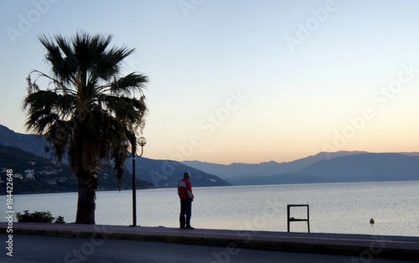Obraz Corfu Island.Early morning in Ipsos.