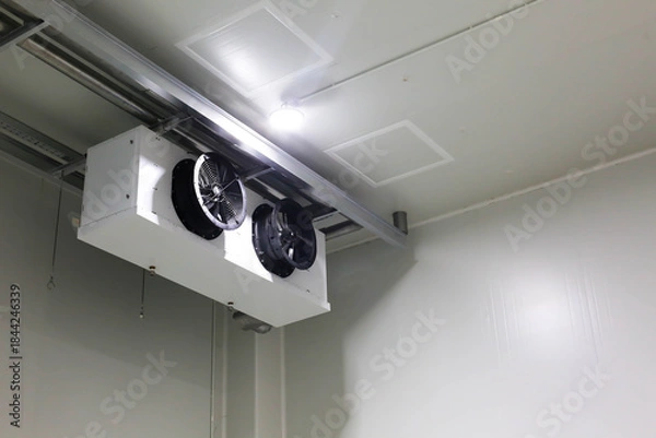 Obraz warehouse freezer Logistics storage, loading and shipment
