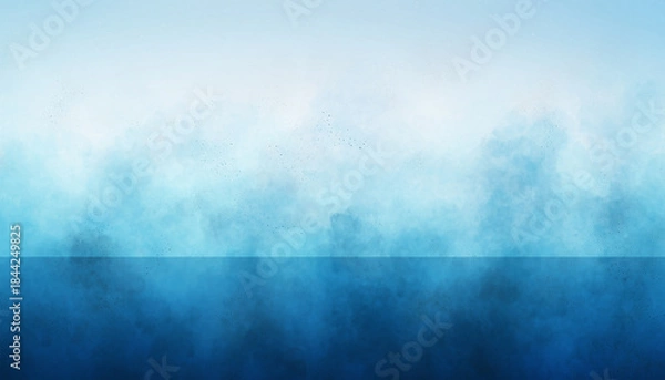 Obraz A serene abstract landscape with a gradient of blues and white, evoking a sense of calm and tranquility.